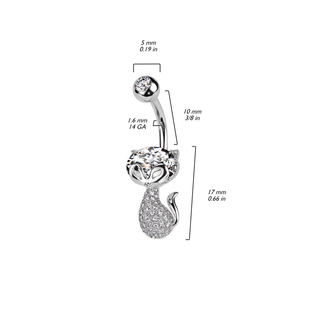 Gauge of belly button ring sale