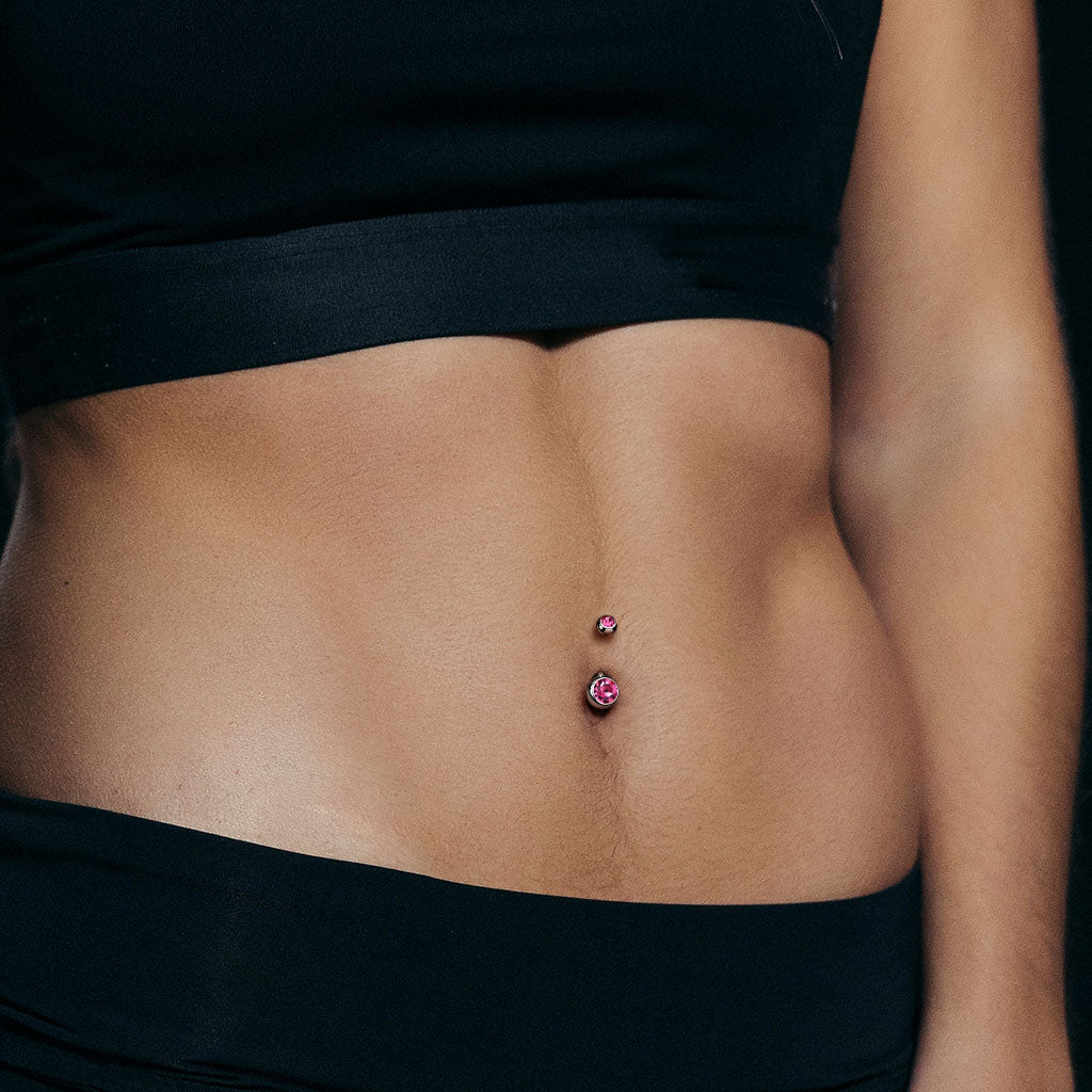 Belly bar clearance piercings