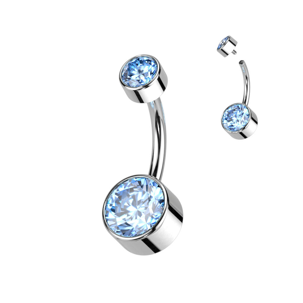 Topaz belly button on sale ring