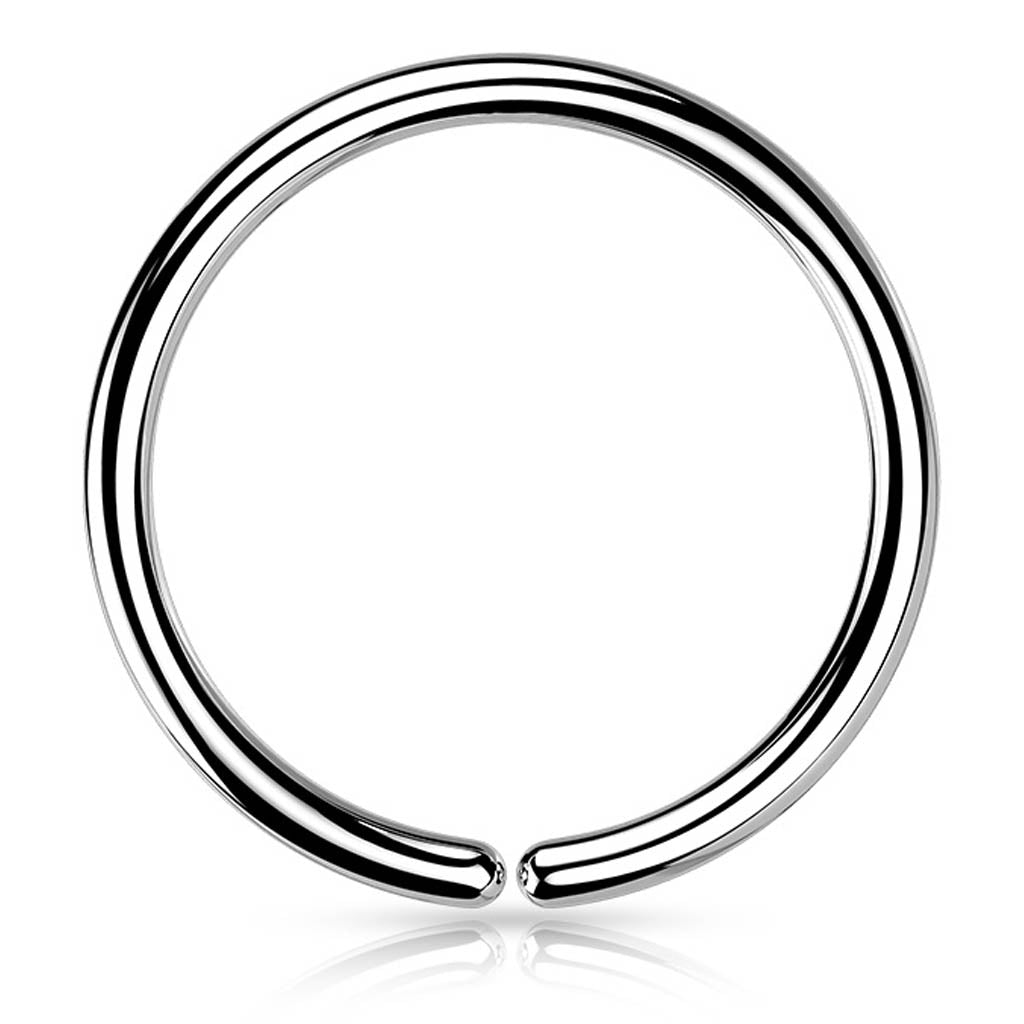 Cherry Diva Bendable Hoop Ring 20 Gauge Hypoallergenic Surgical Steel Bendable Hoop For Nose & Ear