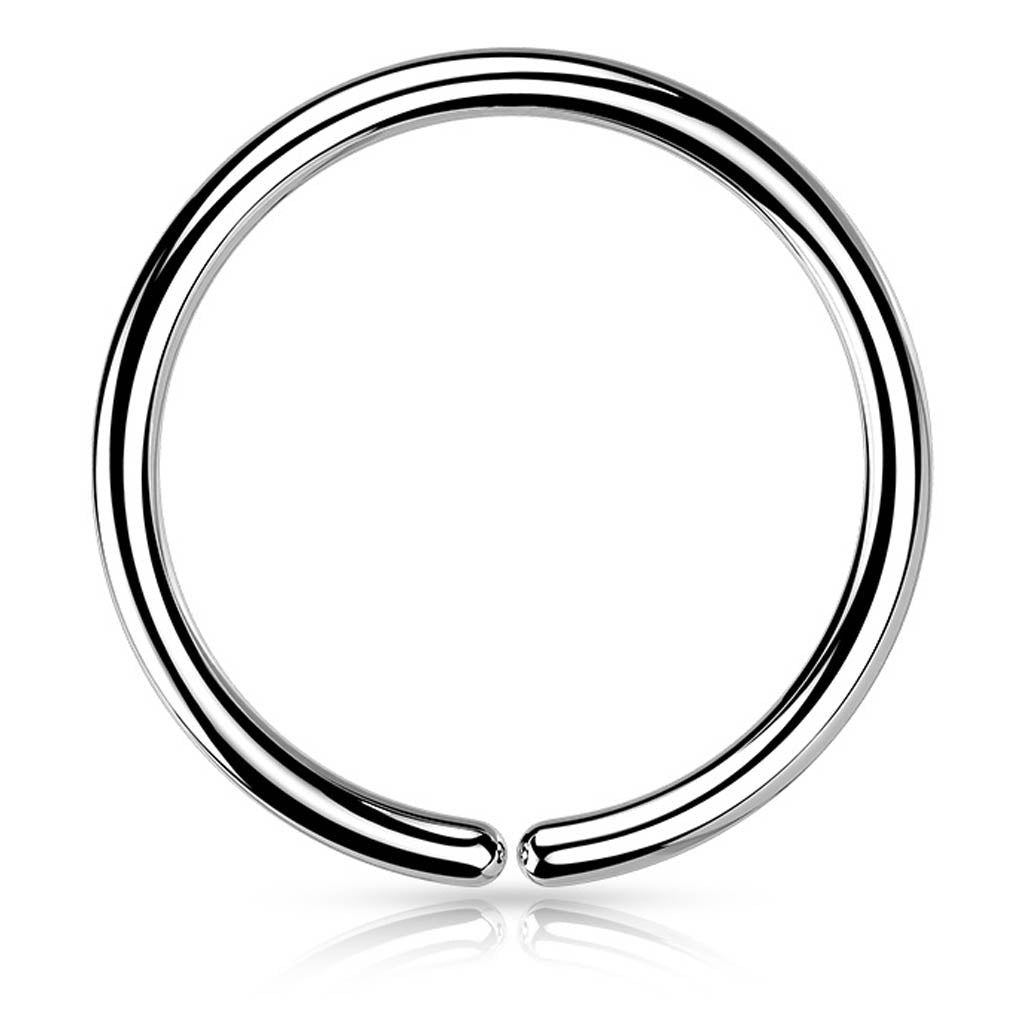 Cherry Diva Bendable Hoop Ring 6MM 18 Gauge Implant Grade Titanium Bendable Hoop Ring