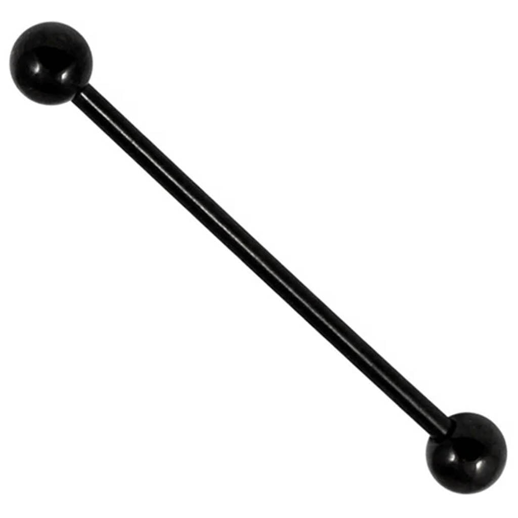 Cherry Diva Industrial Barbell 14 Gauge PVD Coated Titanium Industrial Barbell