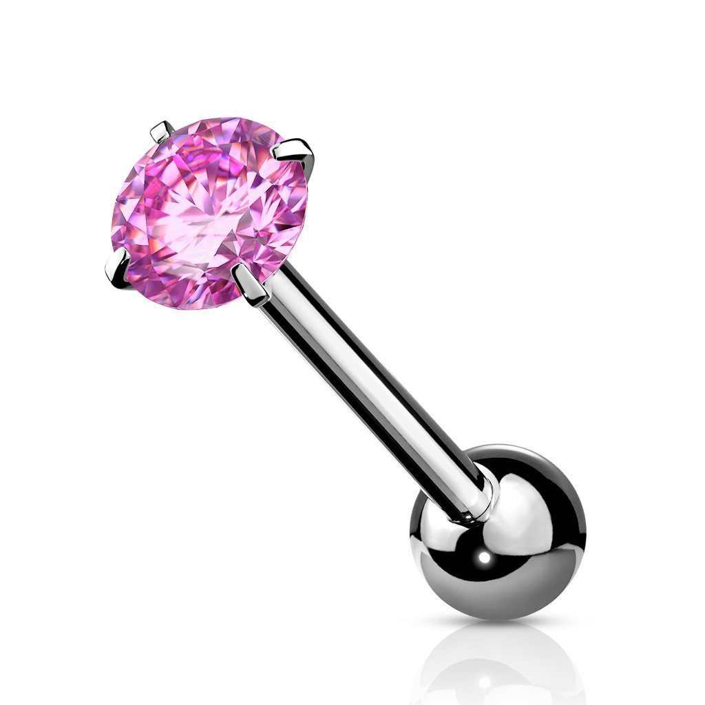 Pink hot sale tongue ring