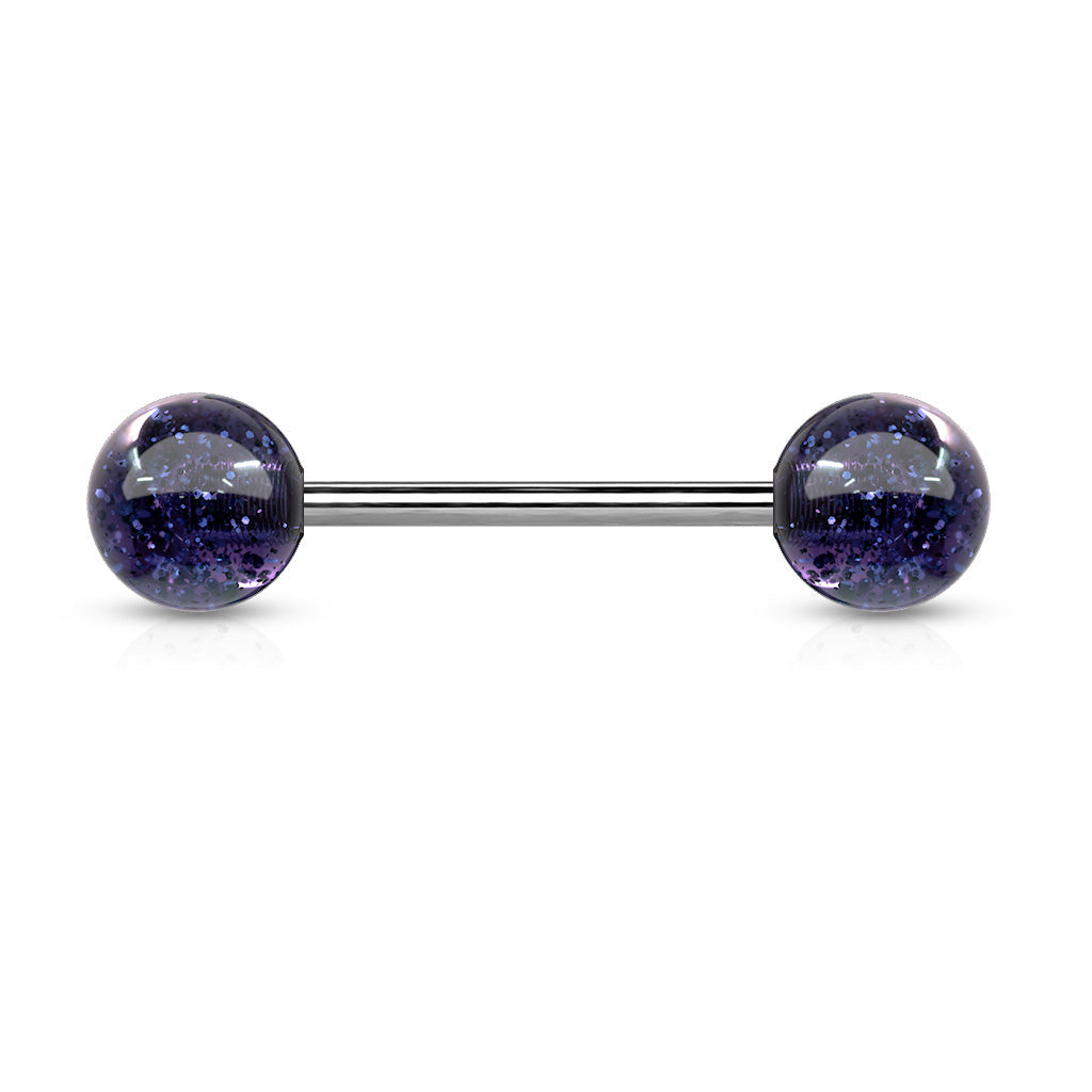 Titanium hot sale barbell earrings