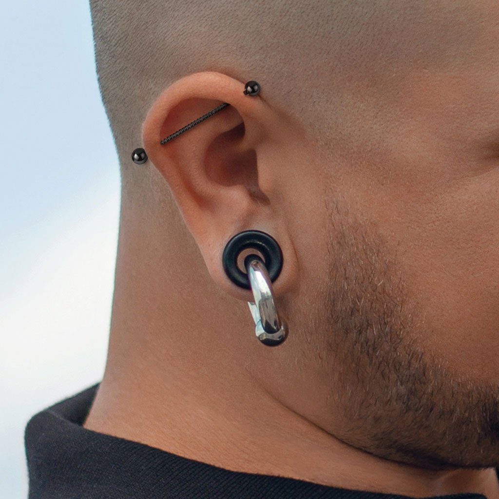 Men's industrial deals piercing bars