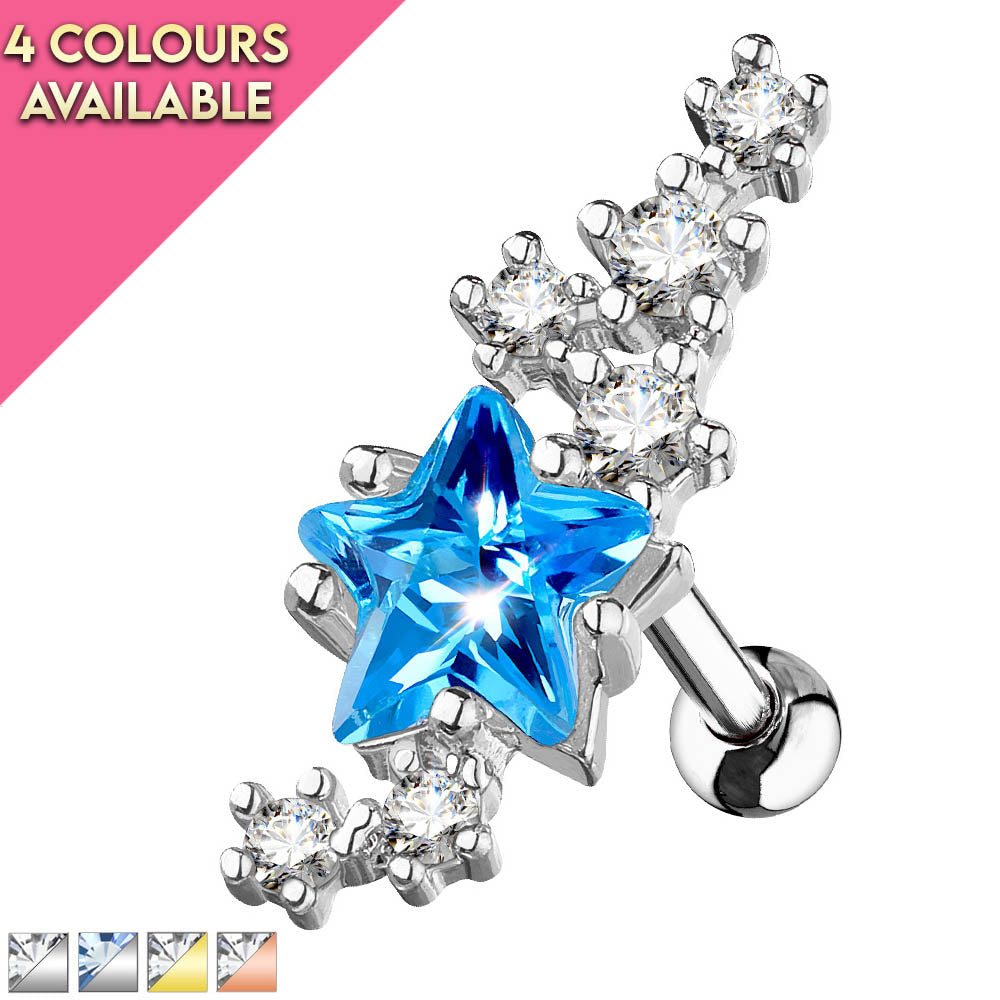 Star on sale tragus jewelry