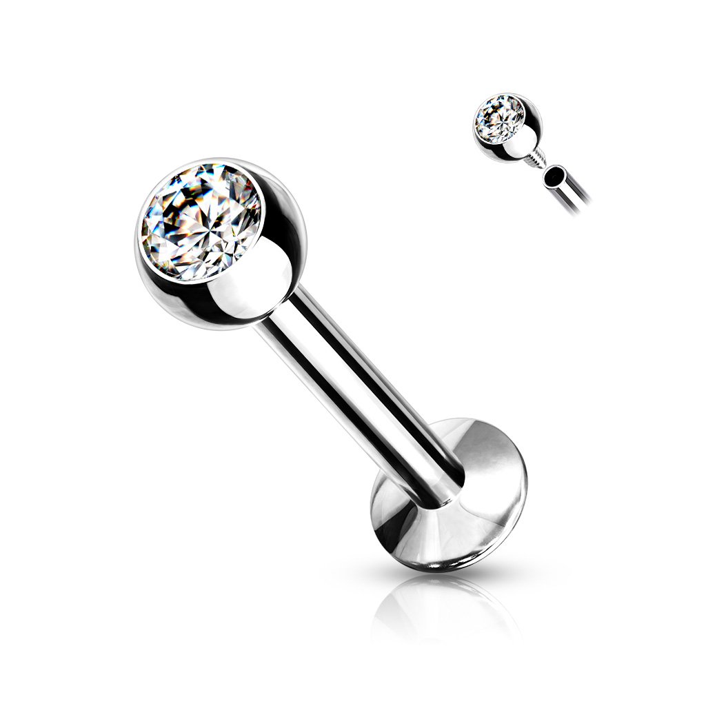 Flat hot sale labret jewelry